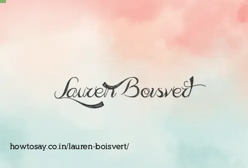 Lauren Boisvert