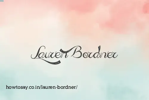 Lauren Bordner