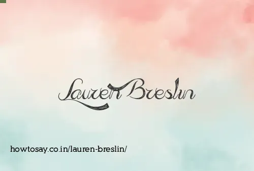 Lauren Breslin
