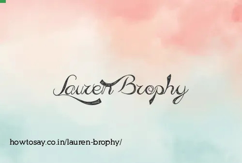 Lauren Brophy