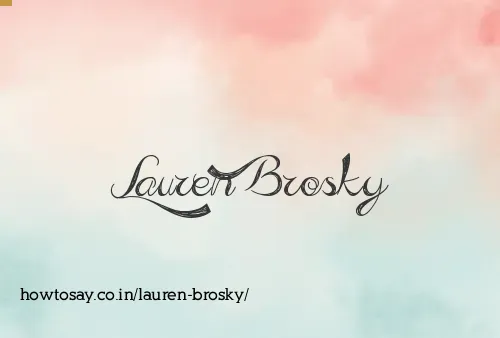 Lauren Brosky