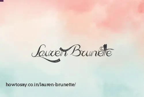 Lauren Brunette