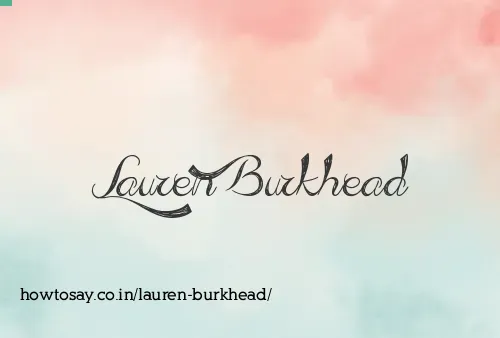 Lauren Burkhead