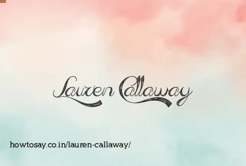 Lauren Callaway