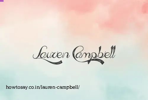 Lauren Campbell