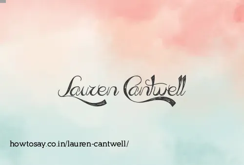 Lauren Cantwell