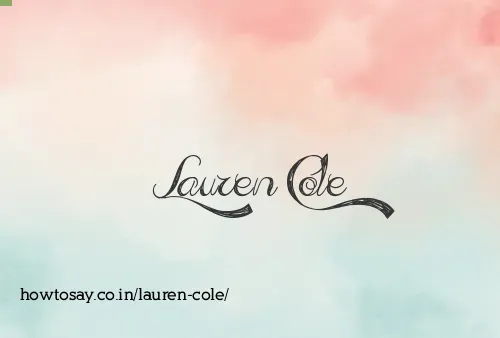 Lauren Cole