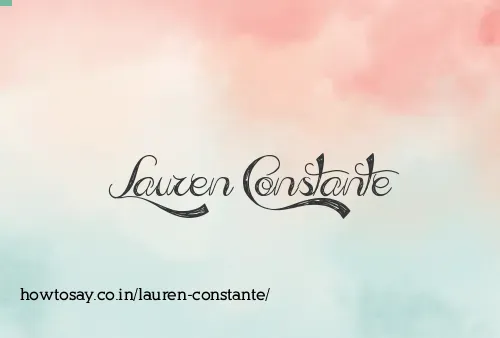 Lauren Constante