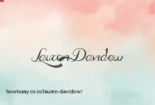 Lauren Davidow