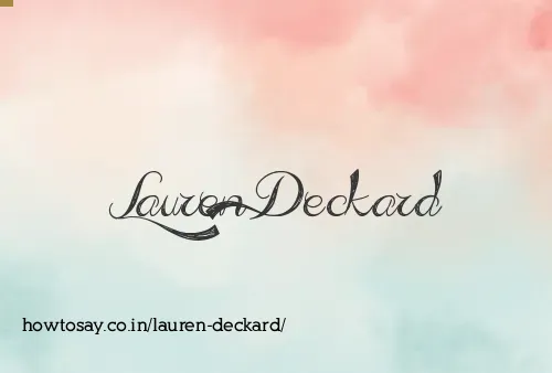 Lauren Deckard