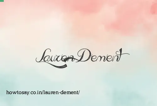 Lauren Dement