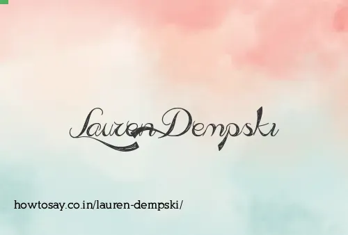 Lauren Dempski