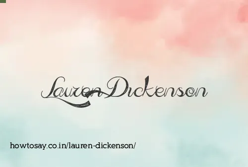 Lauren Dickenson
