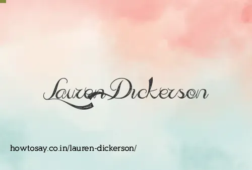 Lauren Dickerson