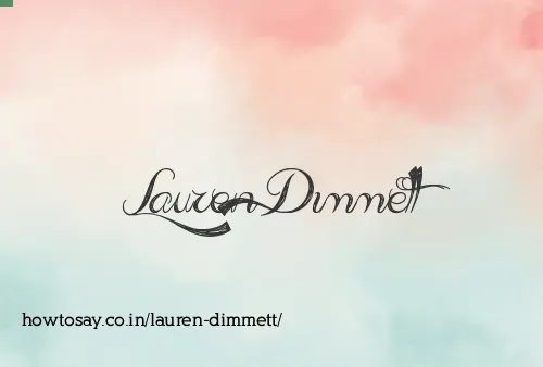 Lauren Dimmett