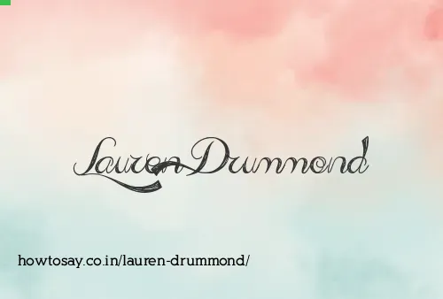 Lauren Drummond