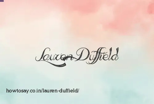 Lauren Duffield