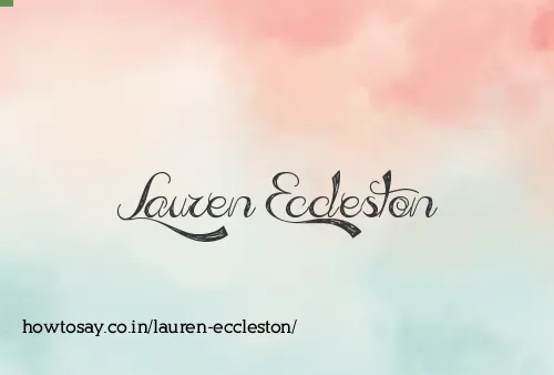 Lauren Eccleston