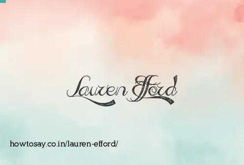 Lauren Efford