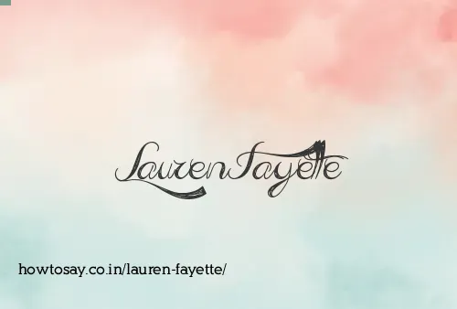 Lauren Fayette