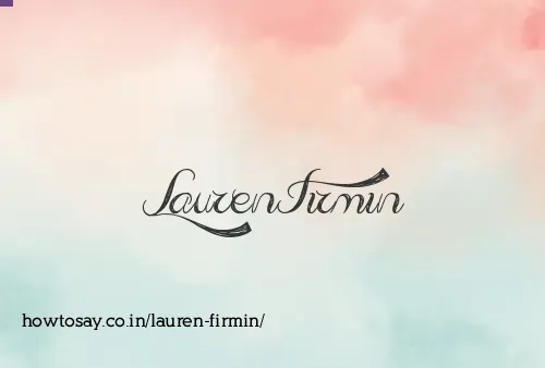 Lauren Firmin