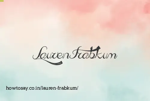 Lauren Frabkum