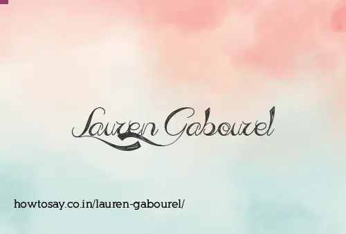 Lauren Gabourel