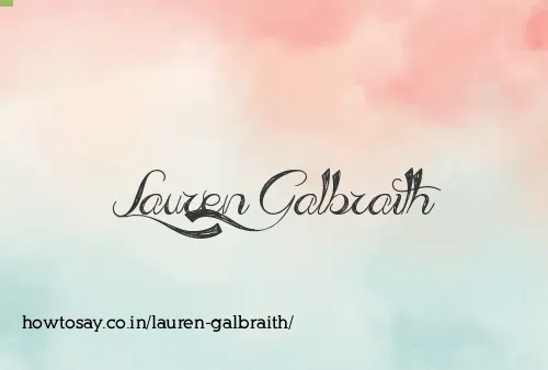 Lauren Galbraith