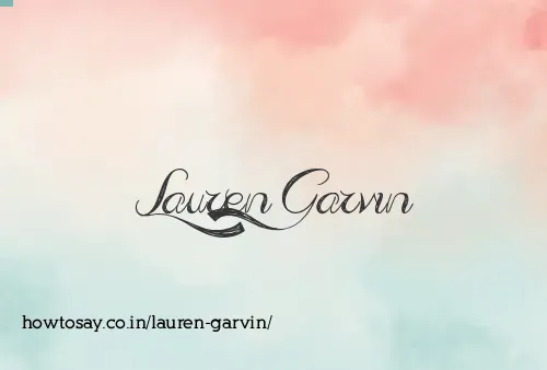 Lauren Garvin