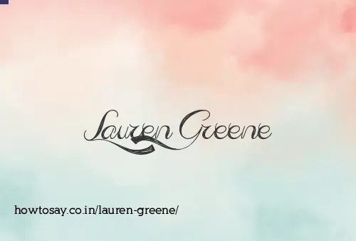 Lauren Greene