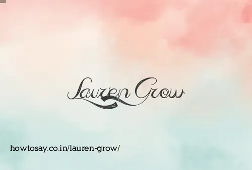 Lauren Grow