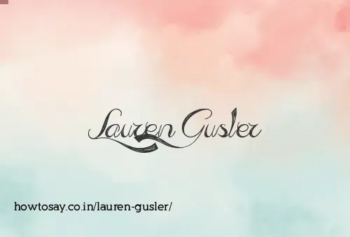 Lauren Gusler