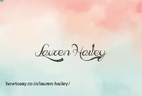 Lauren Hailey