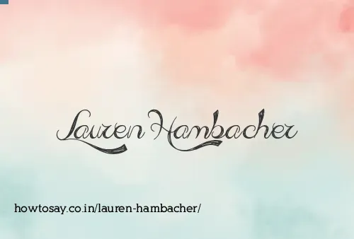 Lauren Hambacher