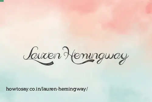 Lauren Hemingway