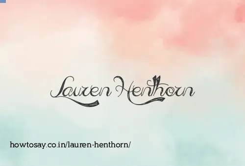 Lauren Henthorn