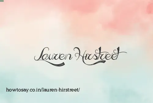 Lauren Hirstreet