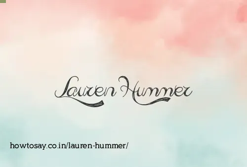 Lauren Hummer