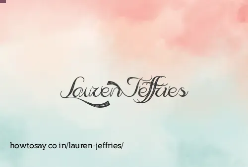 Lauren Jeffries