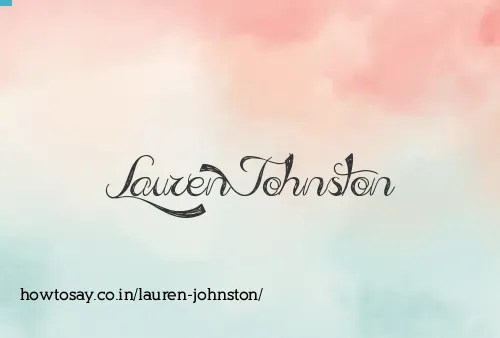 Lauren Johnston