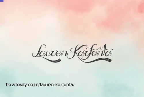 Lauren Karfonta