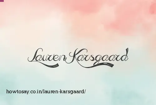 Lauren Karsgaard