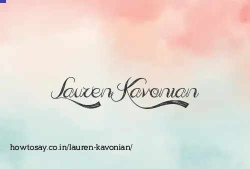 Lauren Kavonian