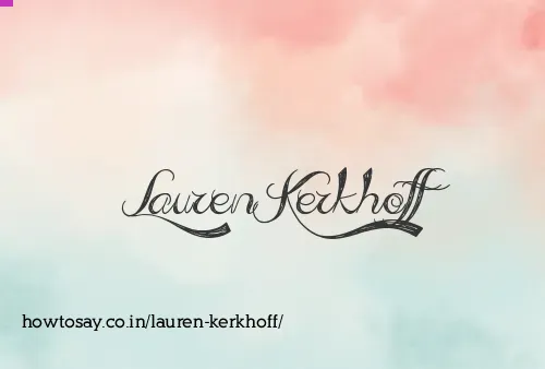 Lauren Kerkhoff