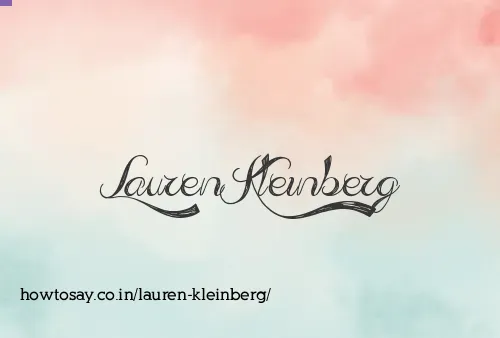 Lauren Kleinberg