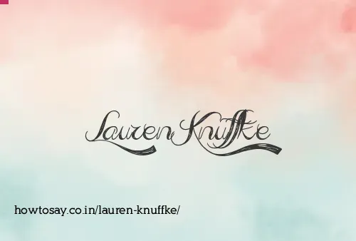 Lauren Knuffke