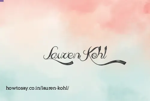 Lauren Kohl