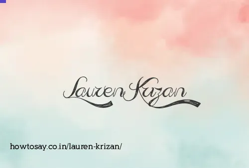 Lauren Krizan