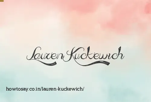 Lauren Kuckewich