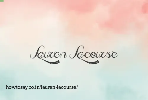 Lauren Lacourse